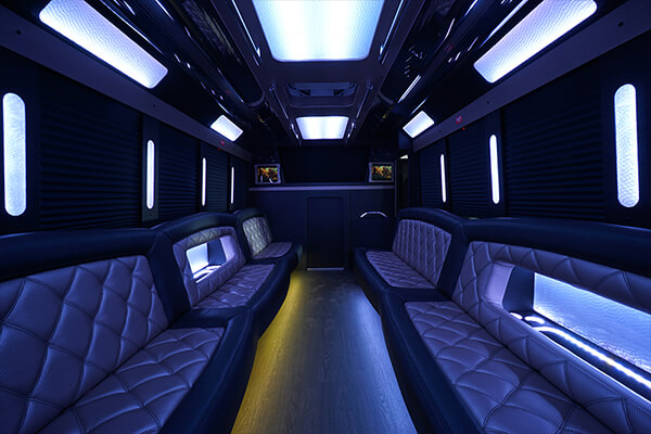 Luxury party bus for bachelor parties