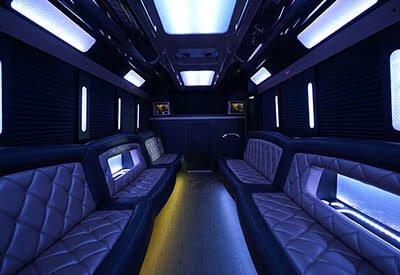 Luxury party bus for bachelor parties